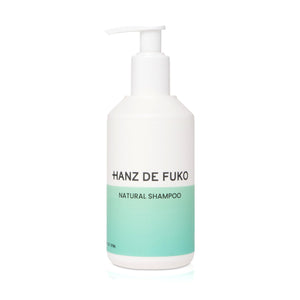 Hanz de Fuko Champú Natural en botella frontal, listo para una limpieza suave diaria.
