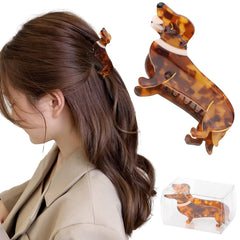 Hapdoo ganchos para cabello dachshund diseño adorable y seguro