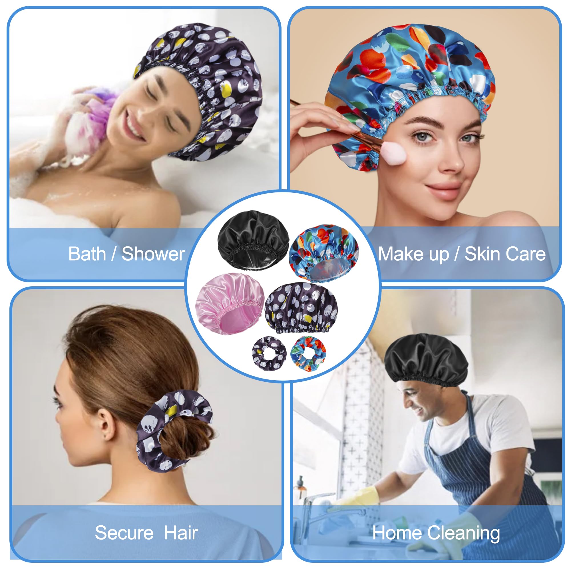 Conjunto seis en uno Happtiger para cuidado diario del cabello.
