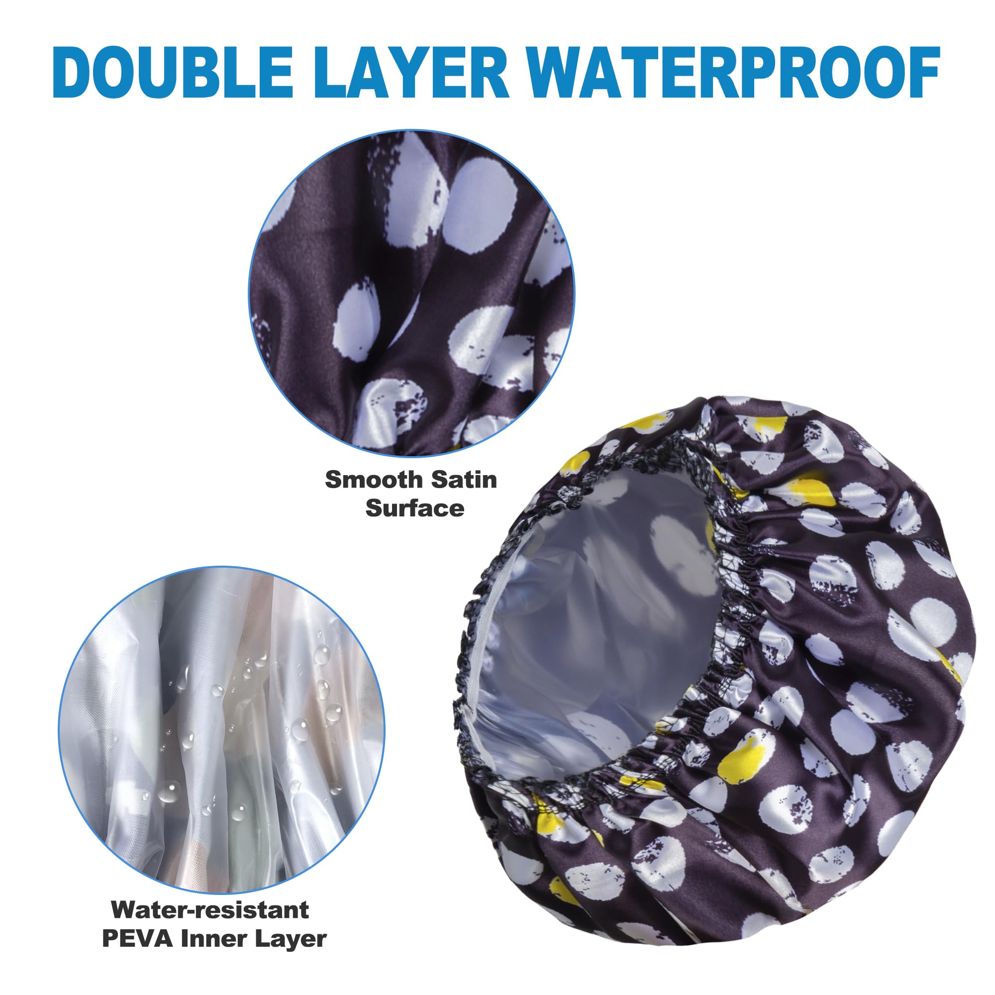 Gomas satinadas para el cabello Happtiger que mantienen el peinado sin tirones.