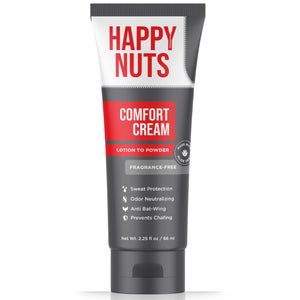 HAPPY NUTS Comfort Cream Deodorant, bote suave protege la entrepierna de rozaduras
