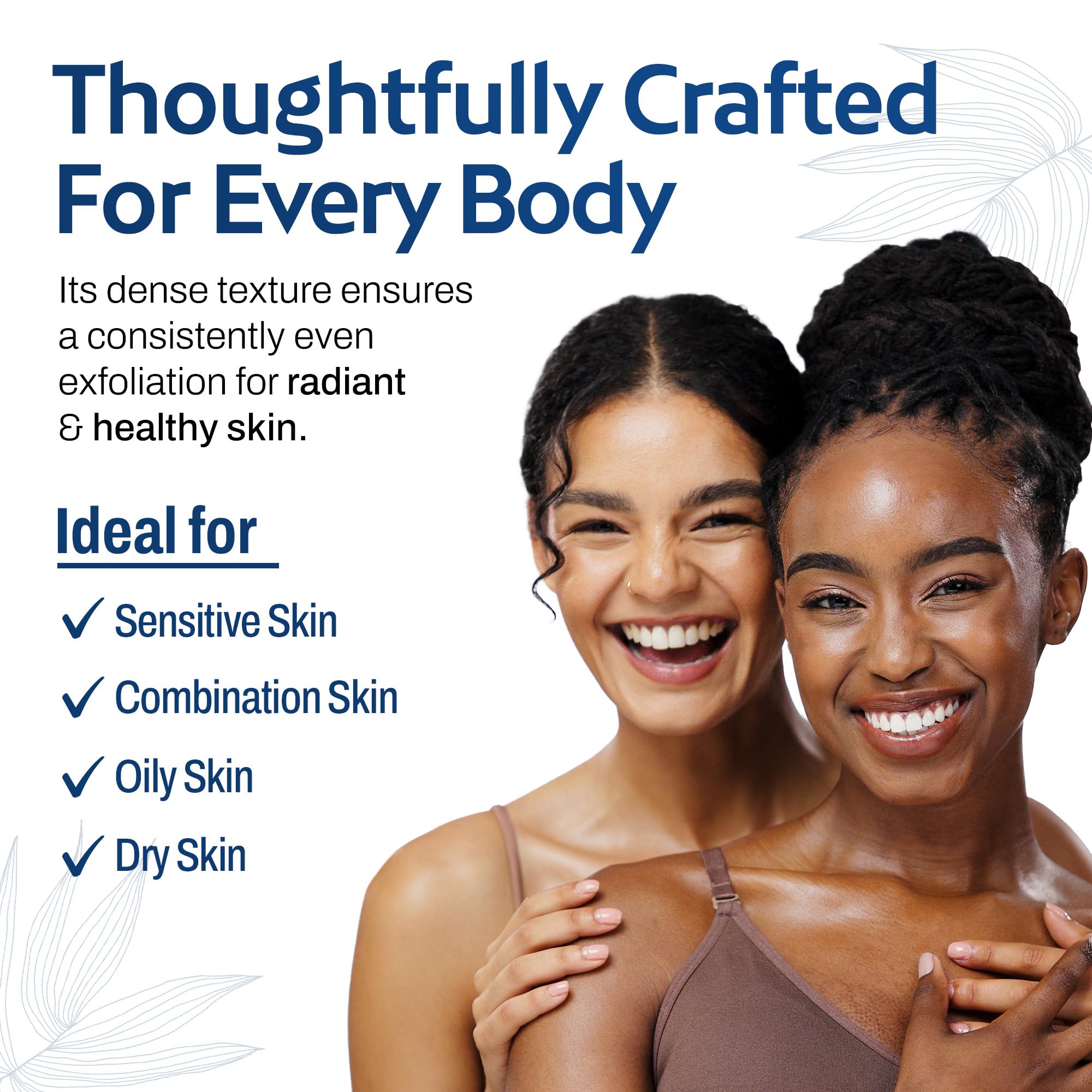 HartFelt cuidado piel, preparación para bronceado con exfoliación suave.