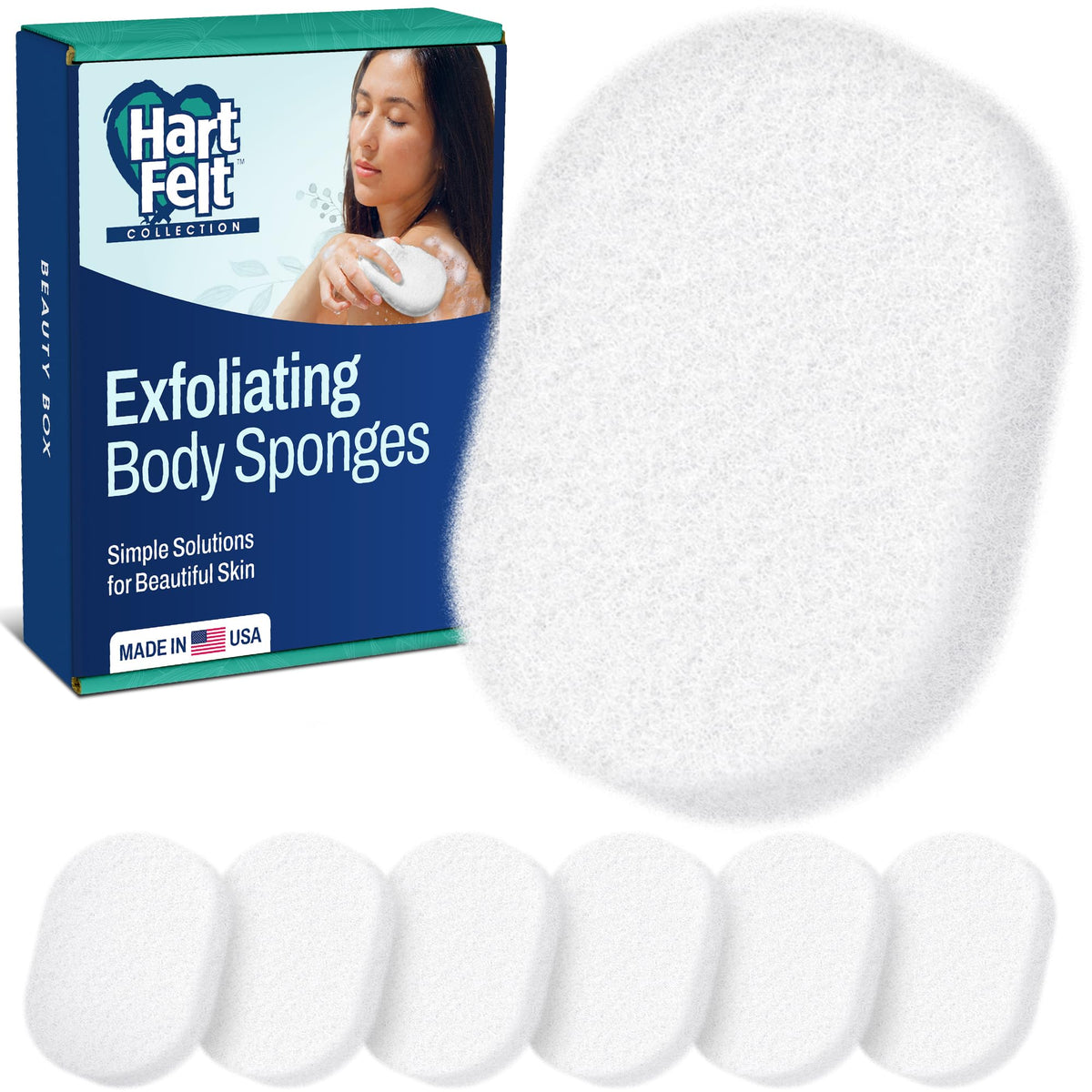 HartFelt exfoliación 7-pack, caja-regalo, exfolia suavemente y revitaliza la piel.