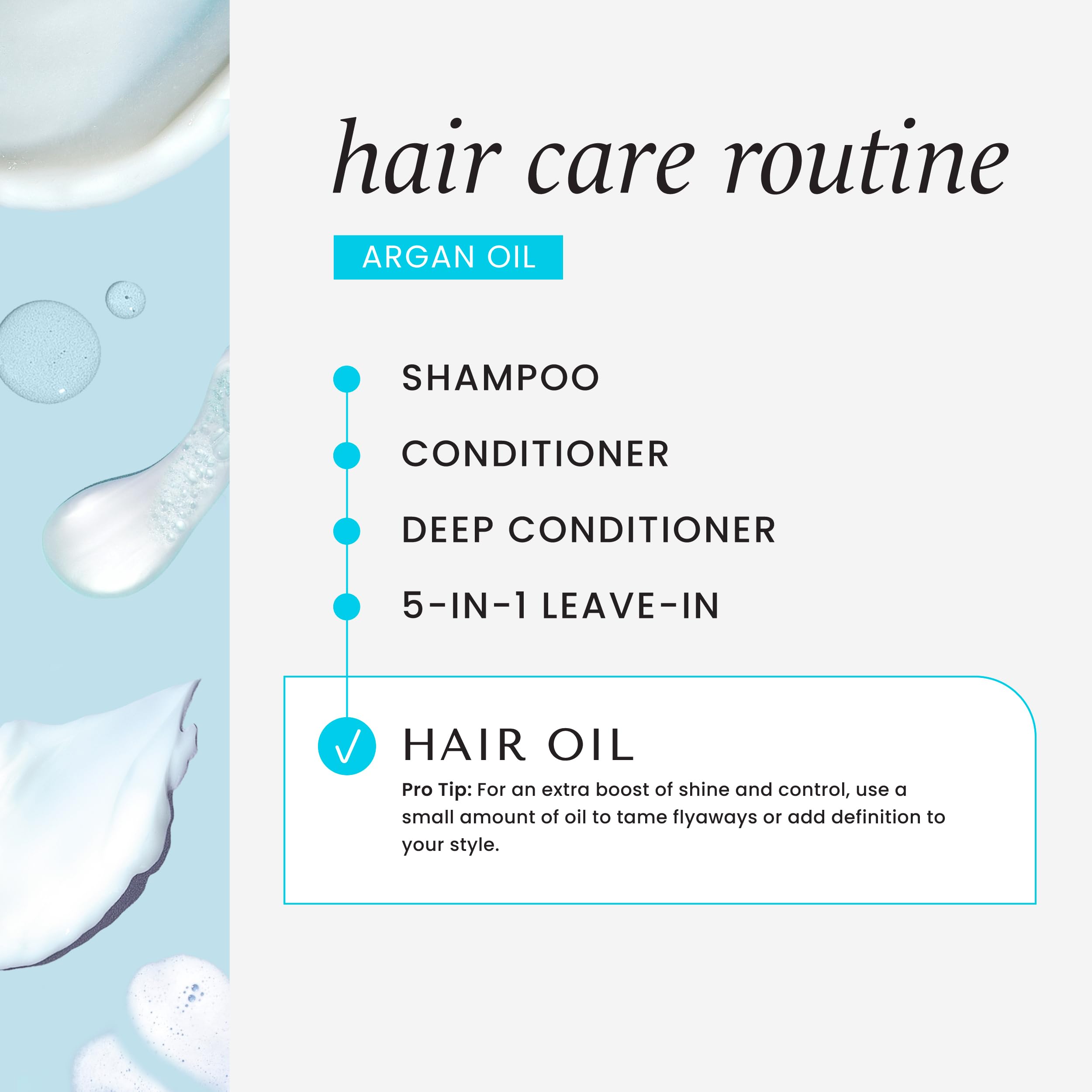 Etiqueta de HASK Argan libre de sulfatos y parabenos