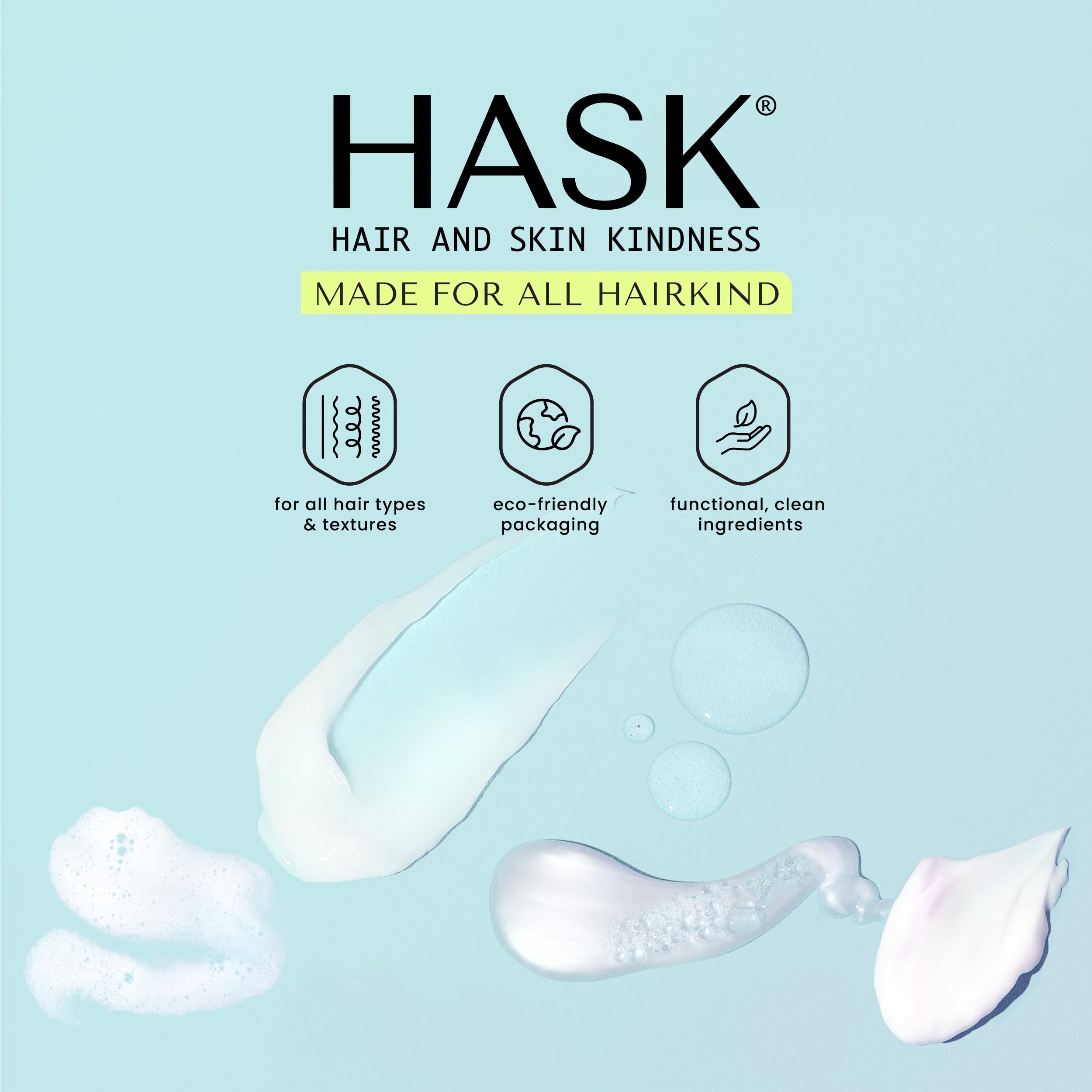 Sello libre de crueldad y apto para color en productos HASK.