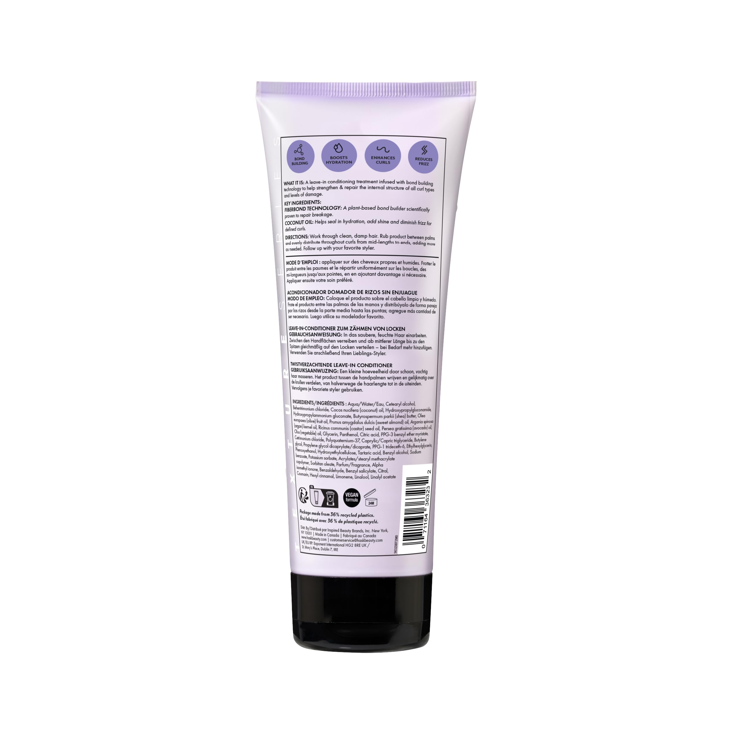 Hidratación profunda con HASK Twist Tamer, cabello suave y manejable