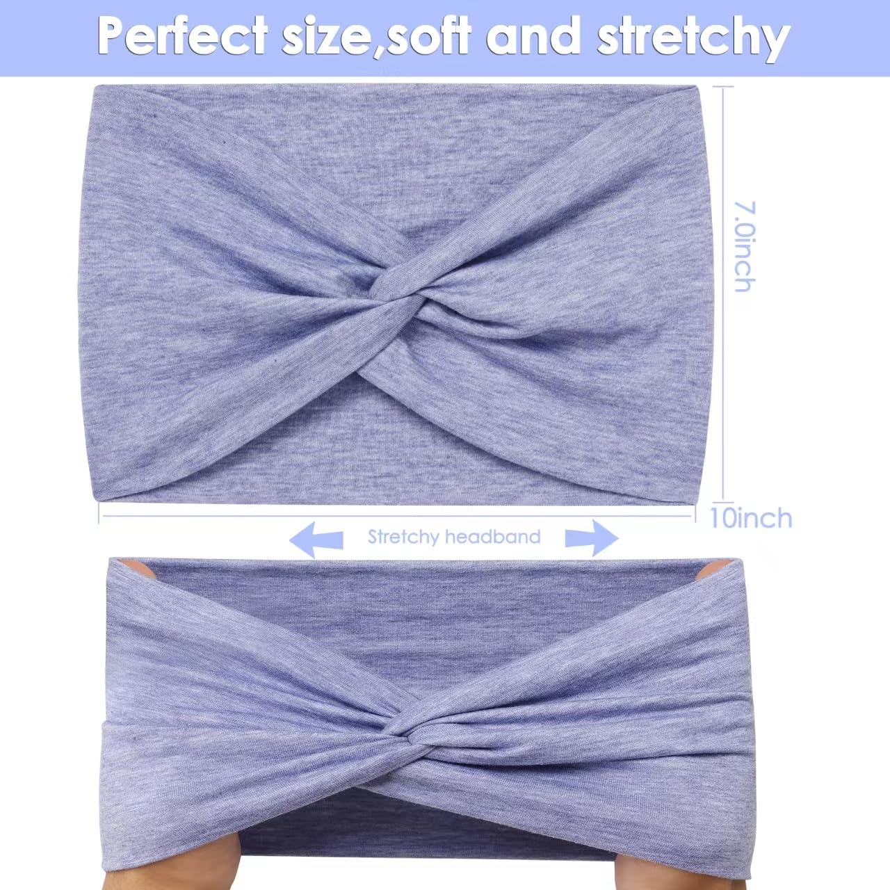 Diadema HAUHC para deporte y yoga, transpirables y absorbentes.
