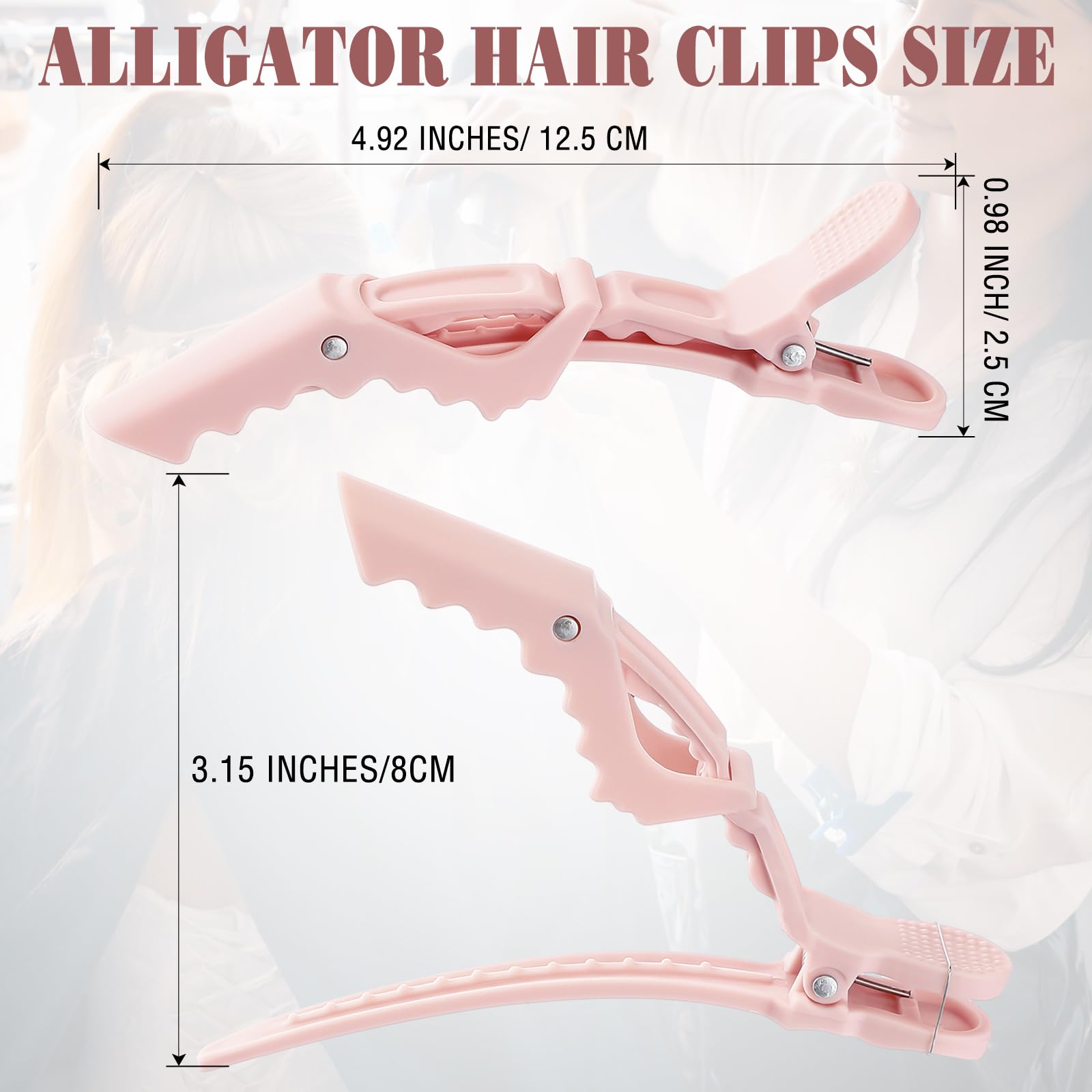 Pinzas aligator Havawish, agarre firme para cabello fino sin deslizamiento.