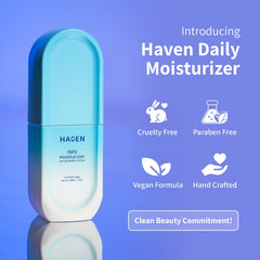 HAVEN SKIN niacinamida y ácido hialurónico para textura suave y luminosa.