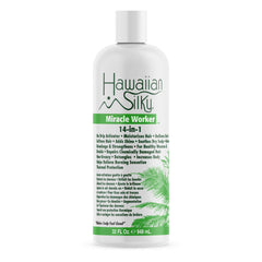 Hawaiian Silky Solucion Milagro 14-en-1, botella 32 oz, tratamiento capilar versátil para todo tipo de cabello.