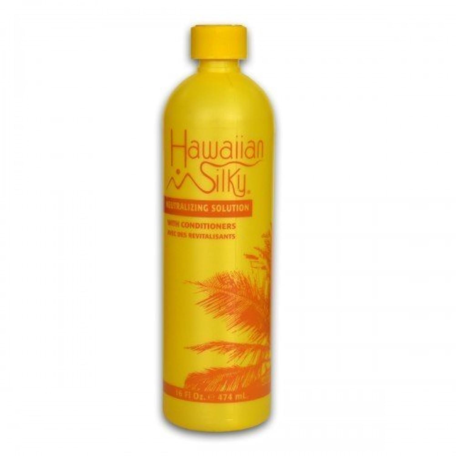 Hawaiian Silky Solución neutralizante: frasco frontal devuelve el pH tras tratamiento.