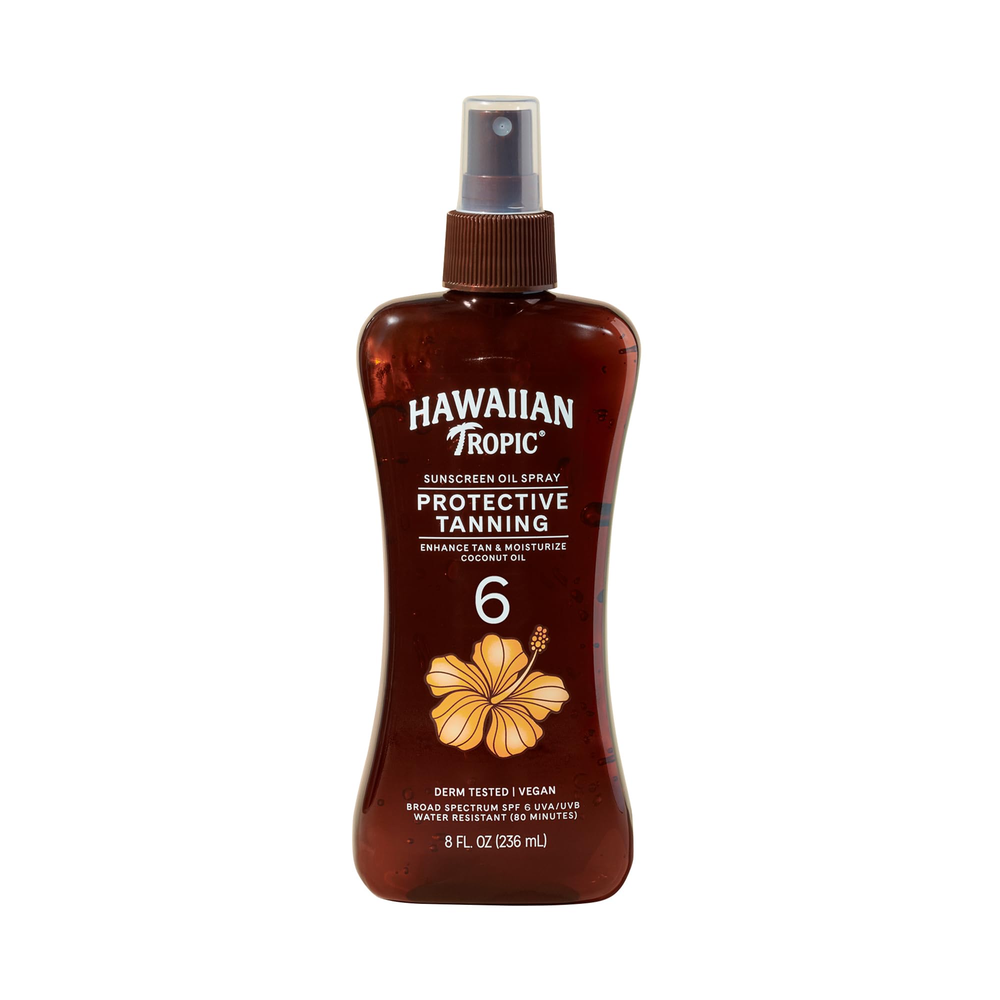 Bronceado hidratante Coco, aceite seco para piel suave con Hawaiian Tropic.
