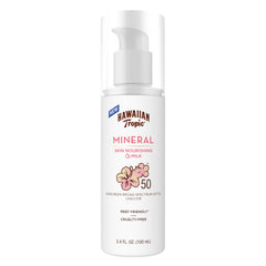 Hawaiian Tropic Leche Mineral SPF 50 en botella de viaje para uso diario sin dejar rastro blanco