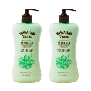 Hawaiian Tropic Lime Coolada pos-sol, botella frontal, hidrata tras el sol.