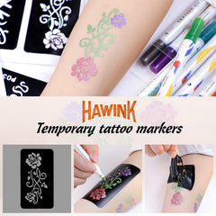 HAWINK plantilla autopegable para diseños con relleno y detalle.