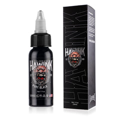 HAWINK tinta tatuaje negra 1oz pigmento puro para líneas definidas