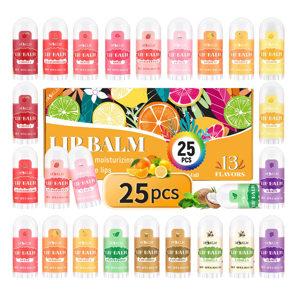 Bálsamo labial mini HCKLM con variedad de sabores para uso diario.