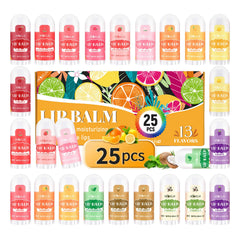 Bálsamo labial mini HCKLM con variedad de sabores para uso diario.
