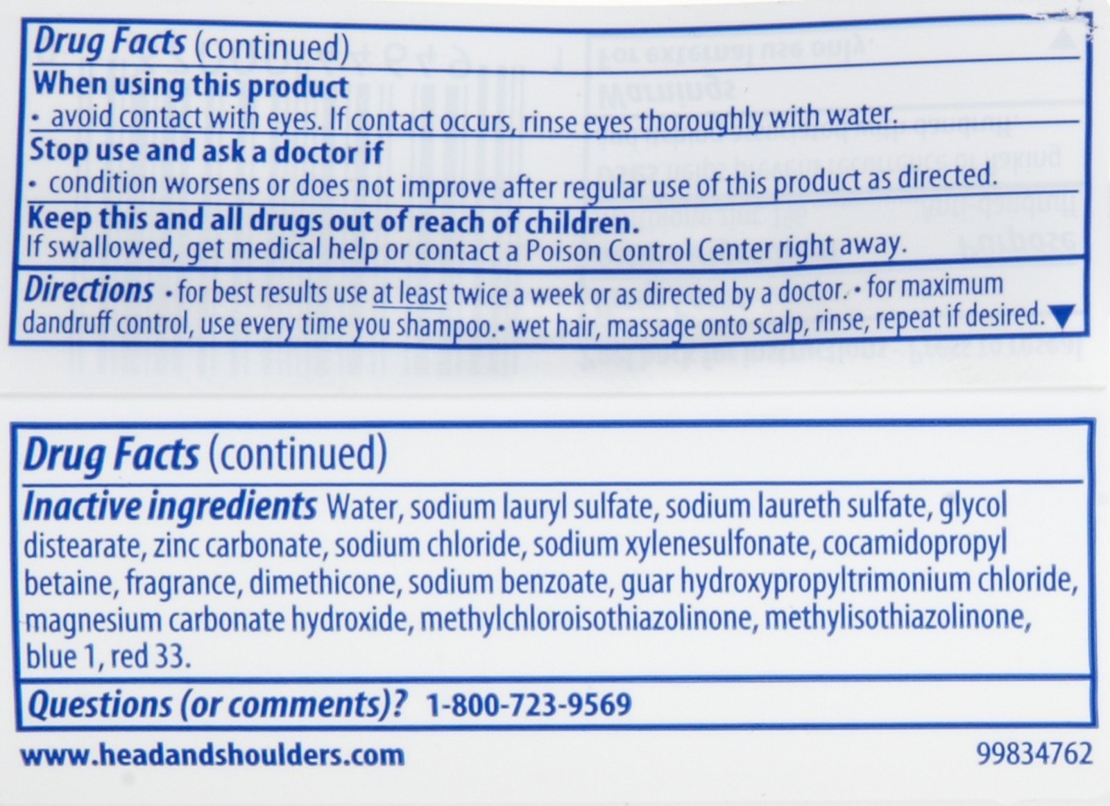Head & Shoulders Classic Clean, botella frontal, diseño práctico para lavado rápido