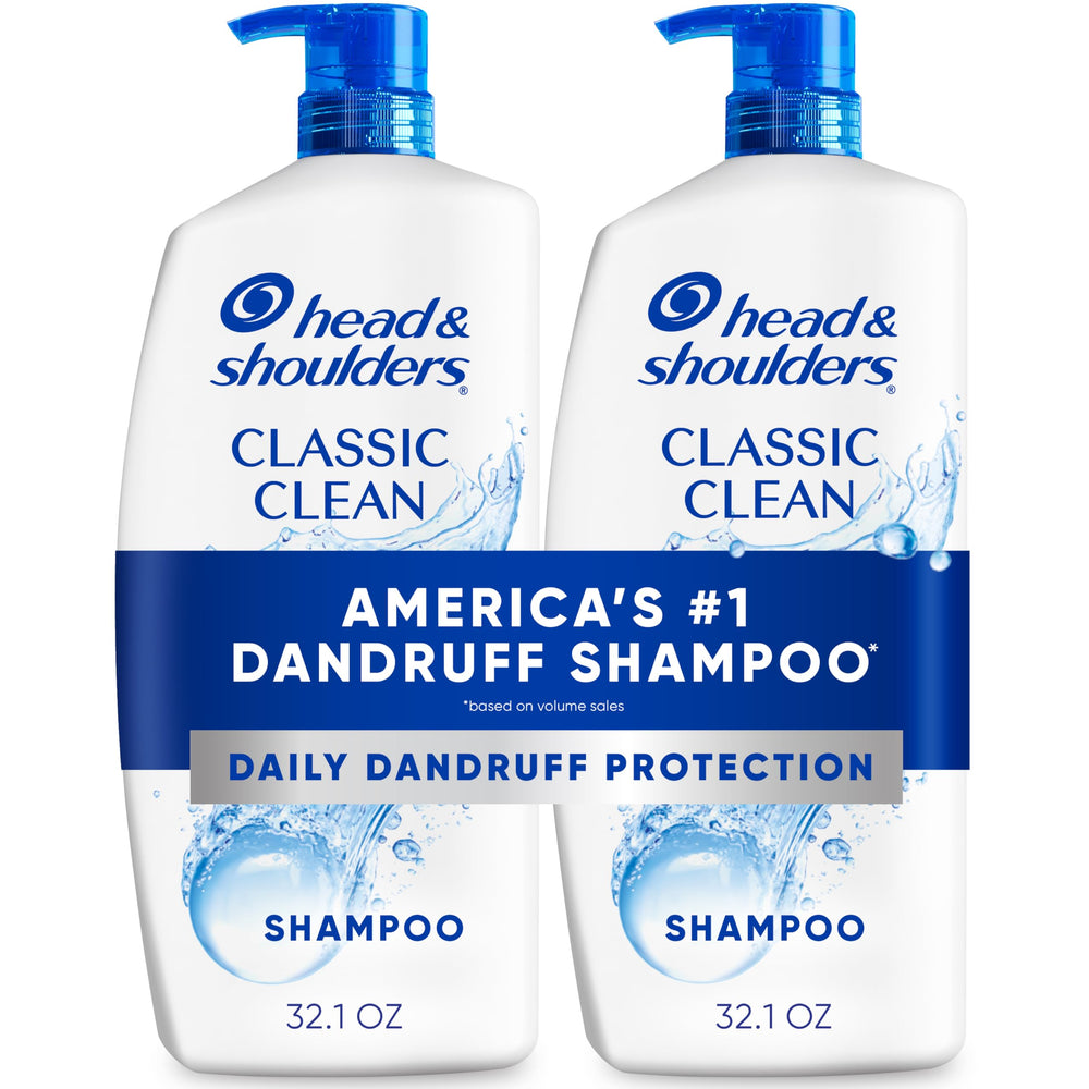 Head & Shoulders Classic Clean en botella con espuma suave para uso diario.