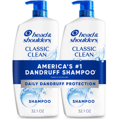 Head & Shoulders Classic Clean en botella con espuma suave para uso diario.
