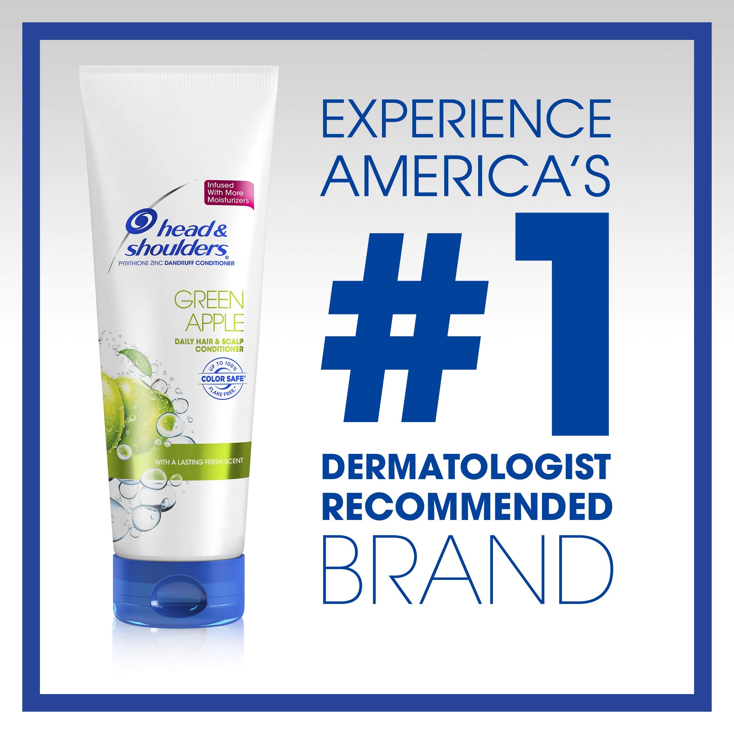 Head & Shoulders Acondicionador Manzana Verde, textura cremosa que facilita la aplicación diaria.