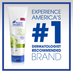 Head & Shoulders Acondicionador Manzana Verde, textura cremosa que facilita la aplicación diaria.
