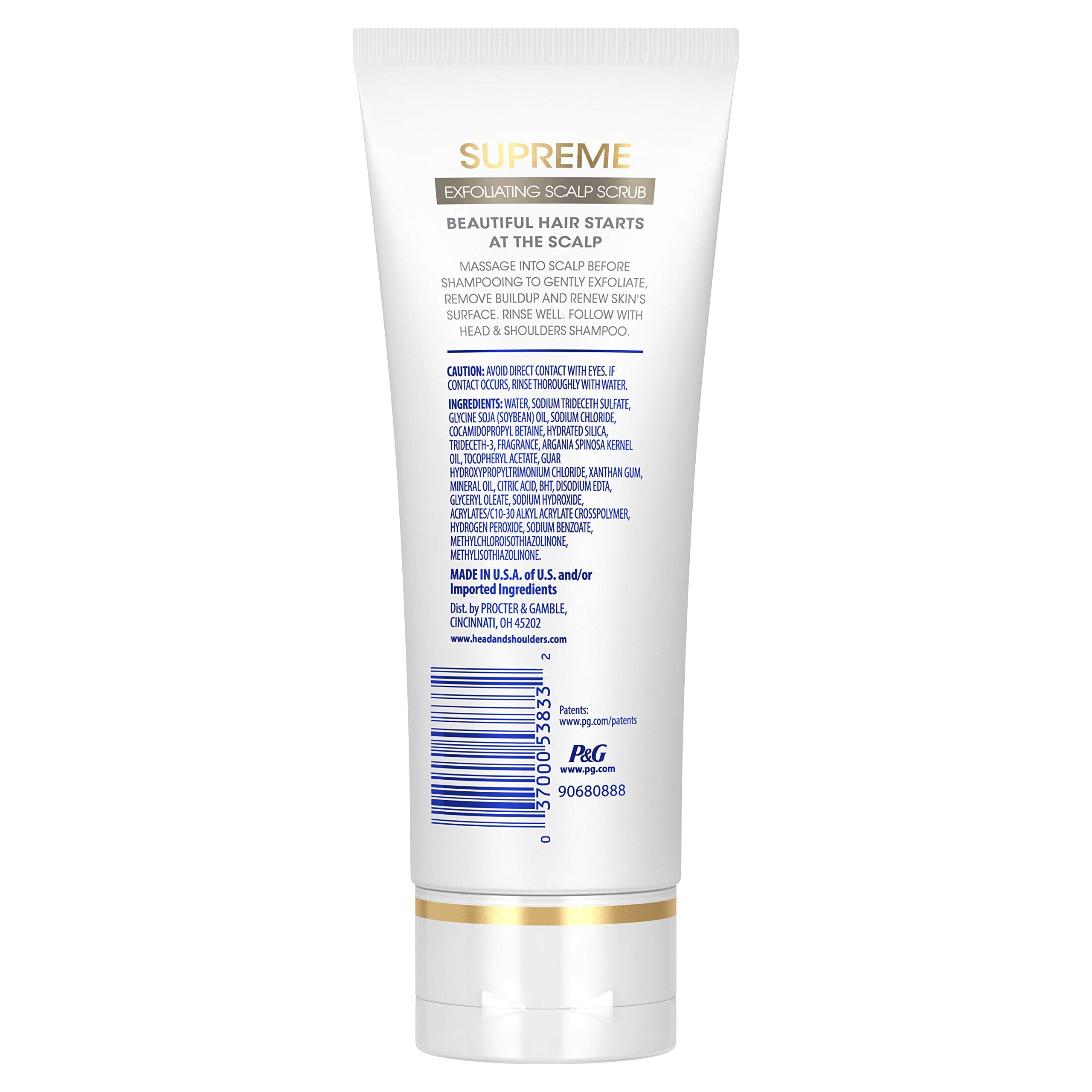 Head & Shoulders Supreme exfoliante: masaje suave para renovar el cuero cabelludo