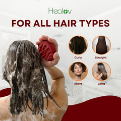 Healov Aceites naturales-cabello: nutre raíces y puntas de forma suave