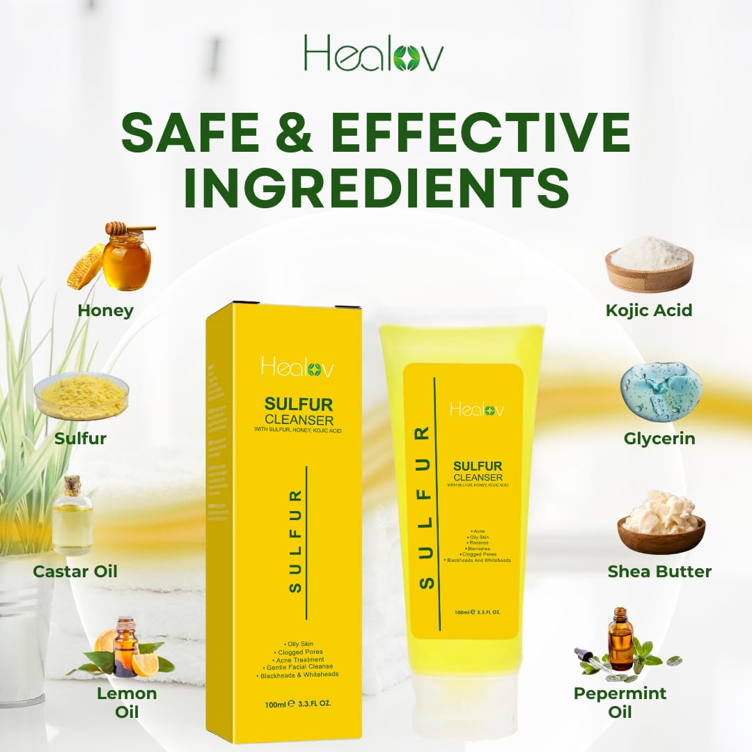 Healov azufre jabón empaque natural: cuidado ambiental