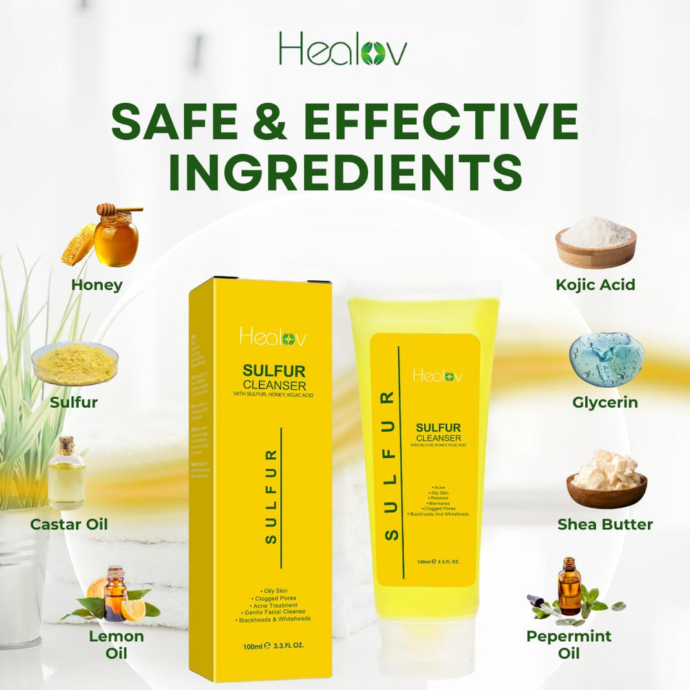 Healov azufre jabón empaque natural: cuidado ambiental