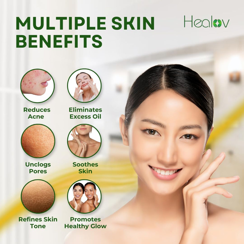 Healov azufre jabón textura crema: limpieza suave y exfoliante
