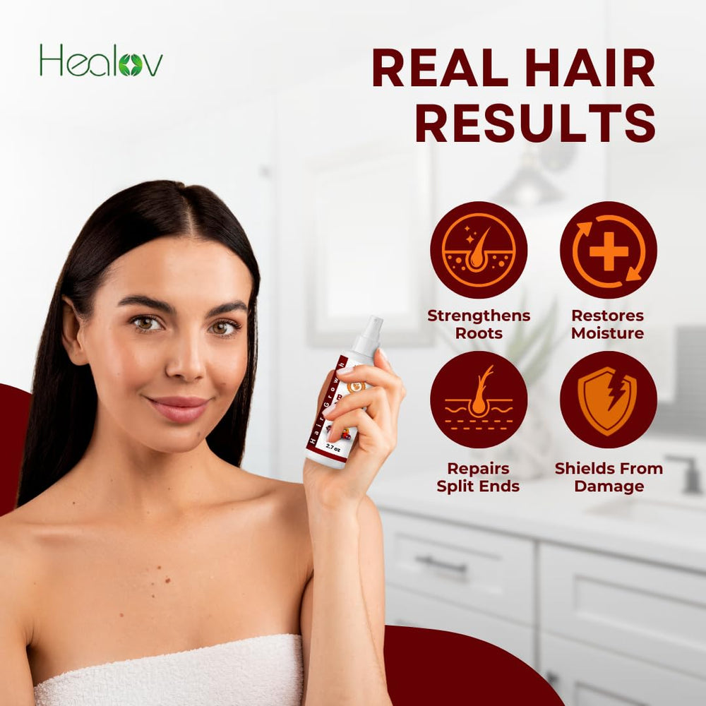 Healov Cabello-sano-brillante: textura suave y aspecto más voluminoso