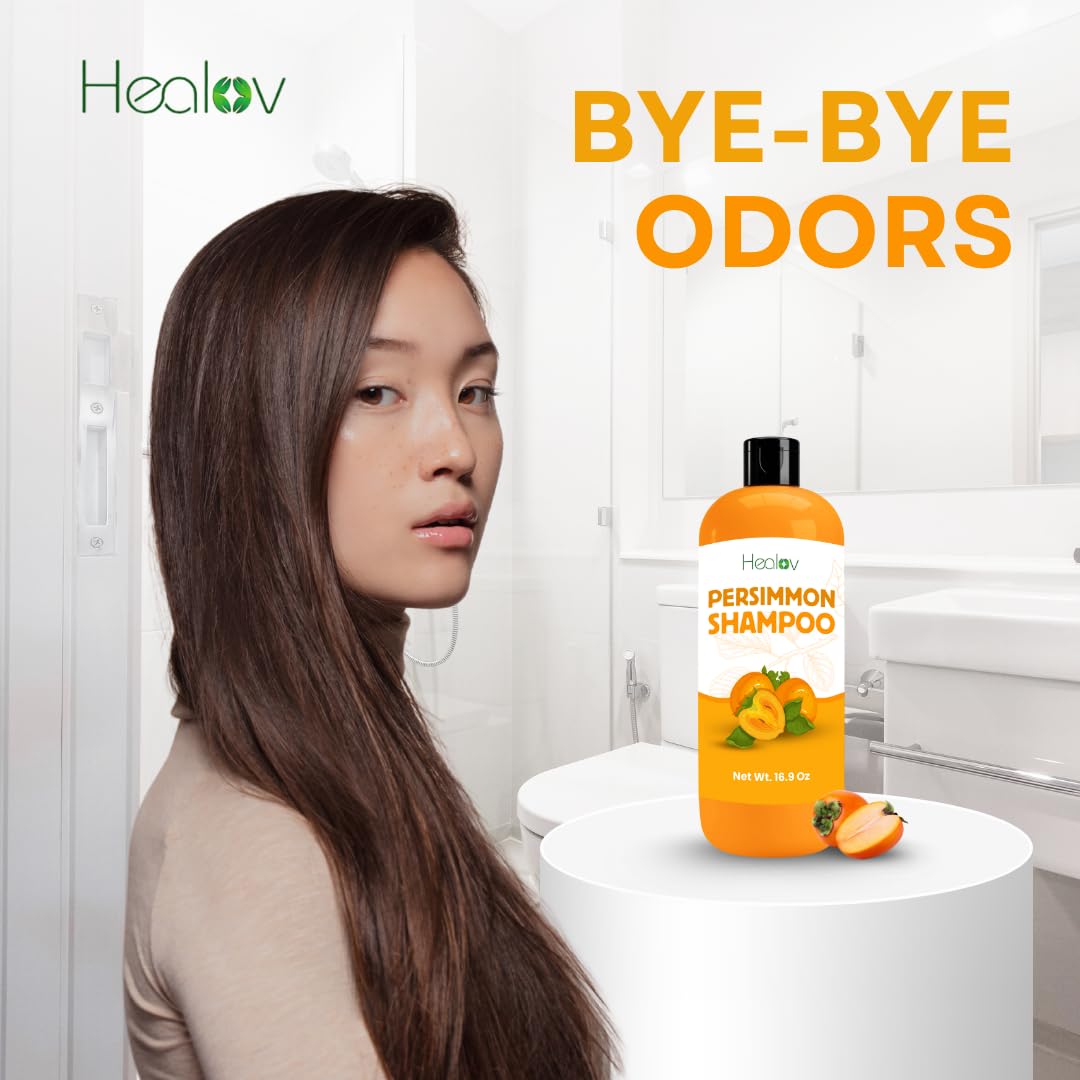 Ingrediente persimmon en Healov Champú para una limpieza suave.
