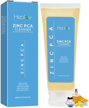 Healov limpiador con zinc: espuma fresca para limpieza suave