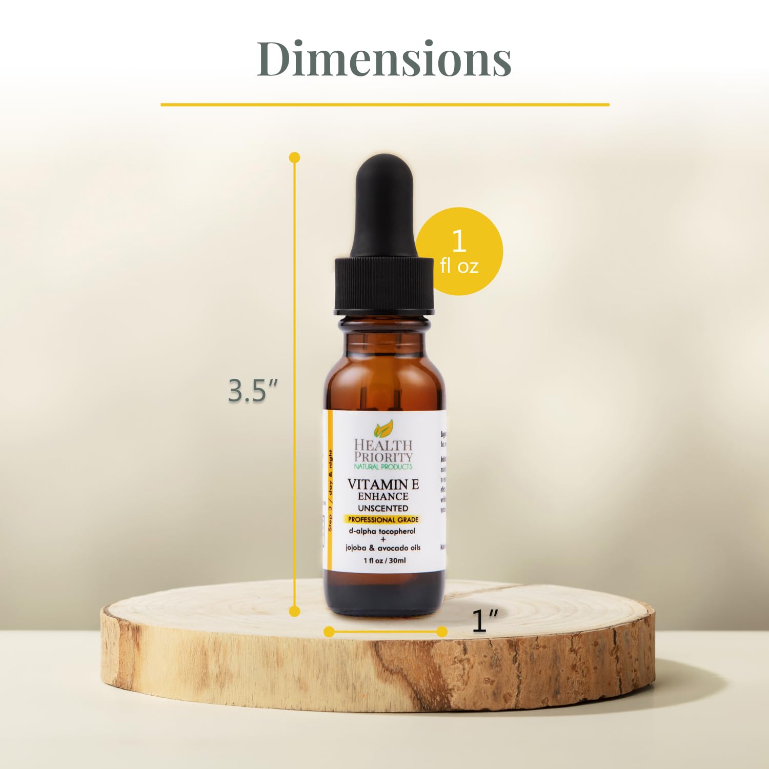 Aplicación facial suave con aceite de vitamina E para humectar la piel.