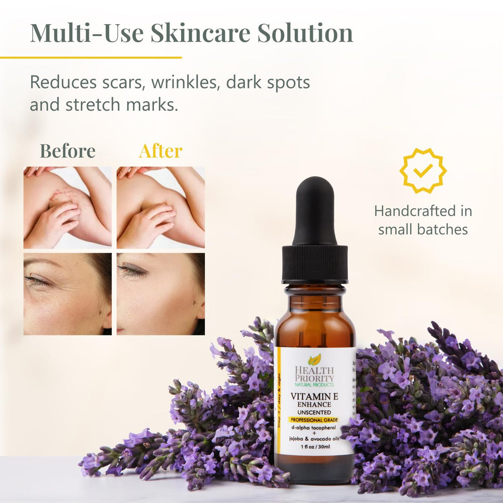 Textura sedosa del aceite nutritivo para rostro y cabello de Health Priority.