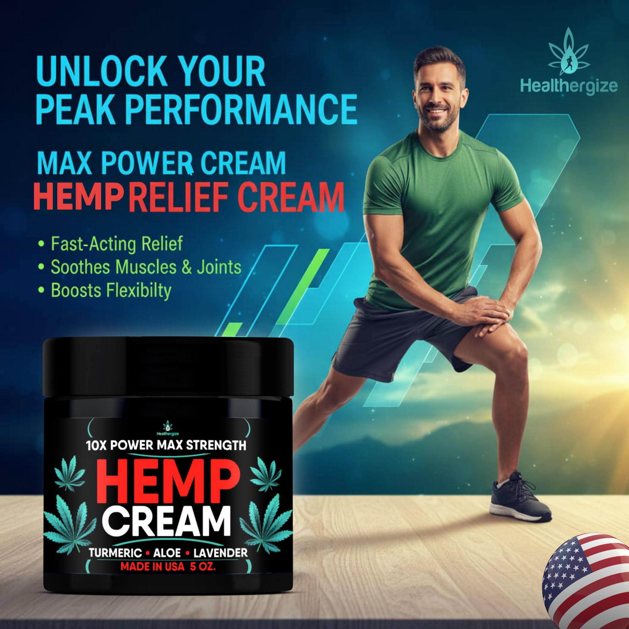 Healthergize crema de cáñamo, laboratorio certificado, seguridad garantizada