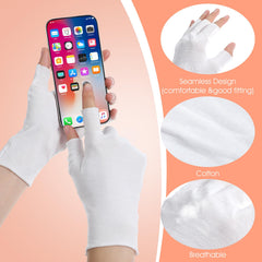 Guantes Heclia para uso nocturno que facilitan hidratación sin perder movilidad.