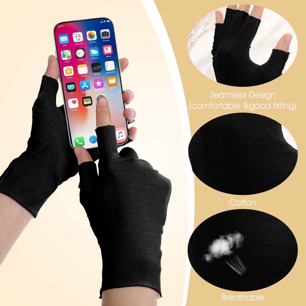 Guantes Heclia evitan transferir crema a la ropa o la cama.