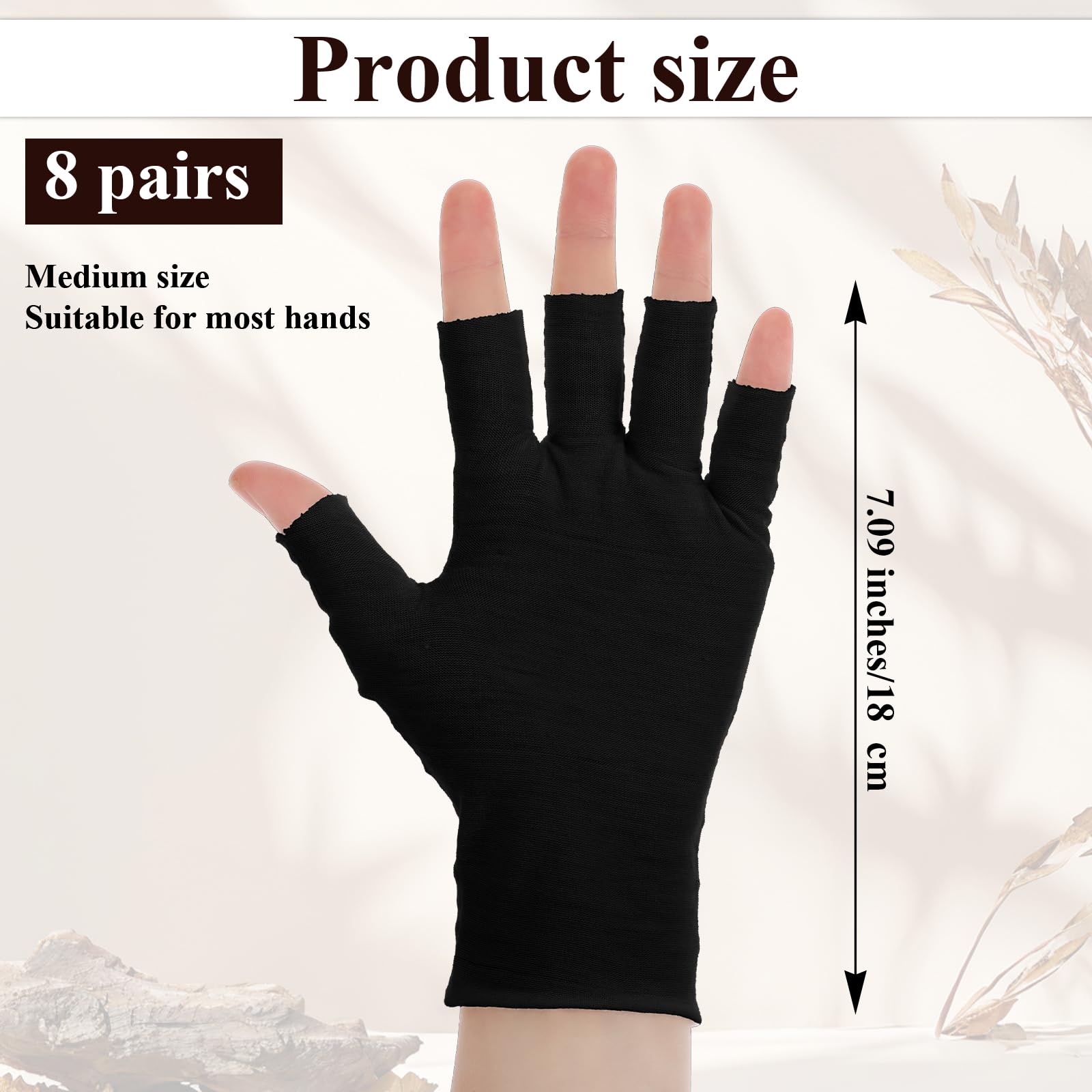 Guantes Heclia con dedos libres para usar pantallas sin quitarse.