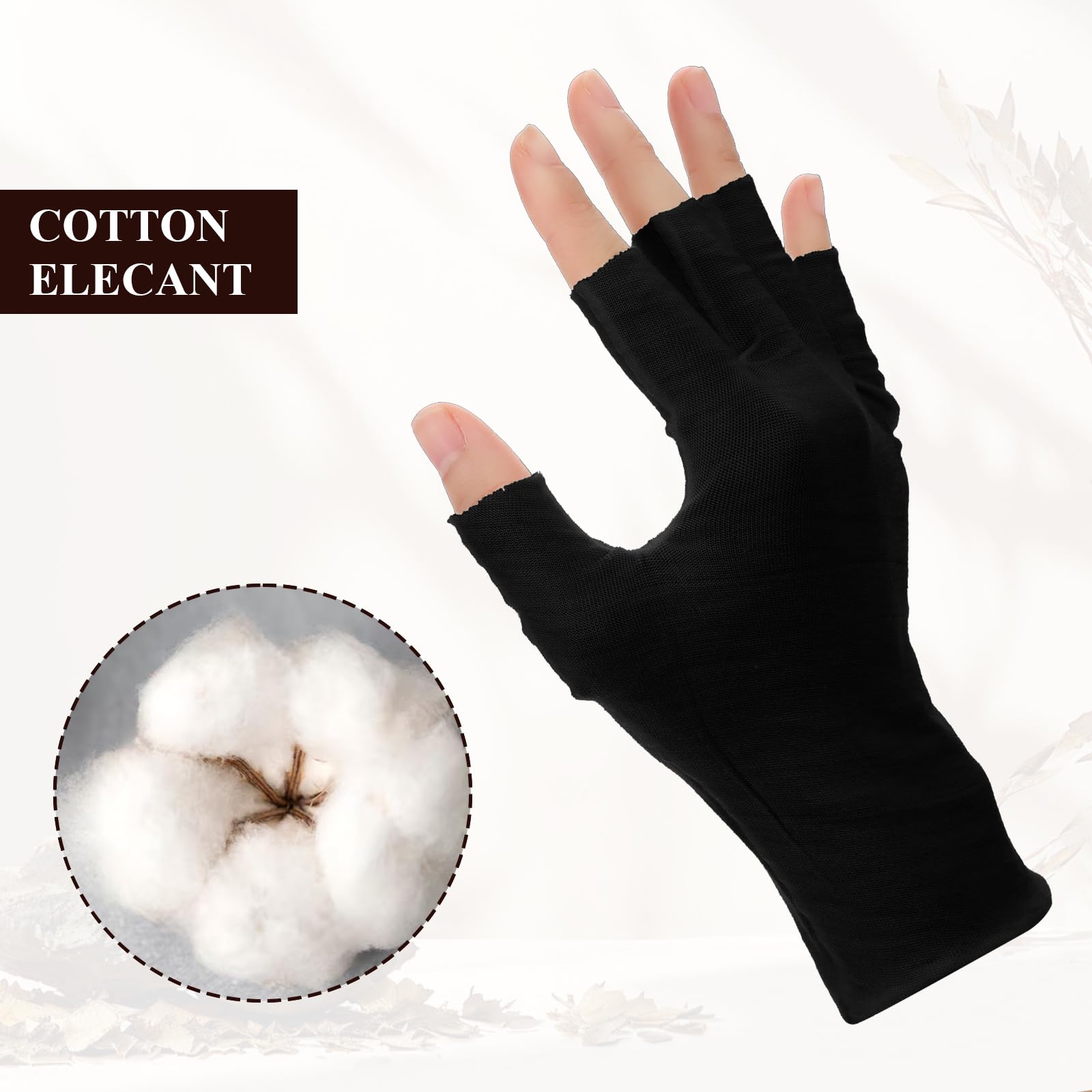 Guantes Heclia tamaño mediano, con ajuste elástico para la mayoría.