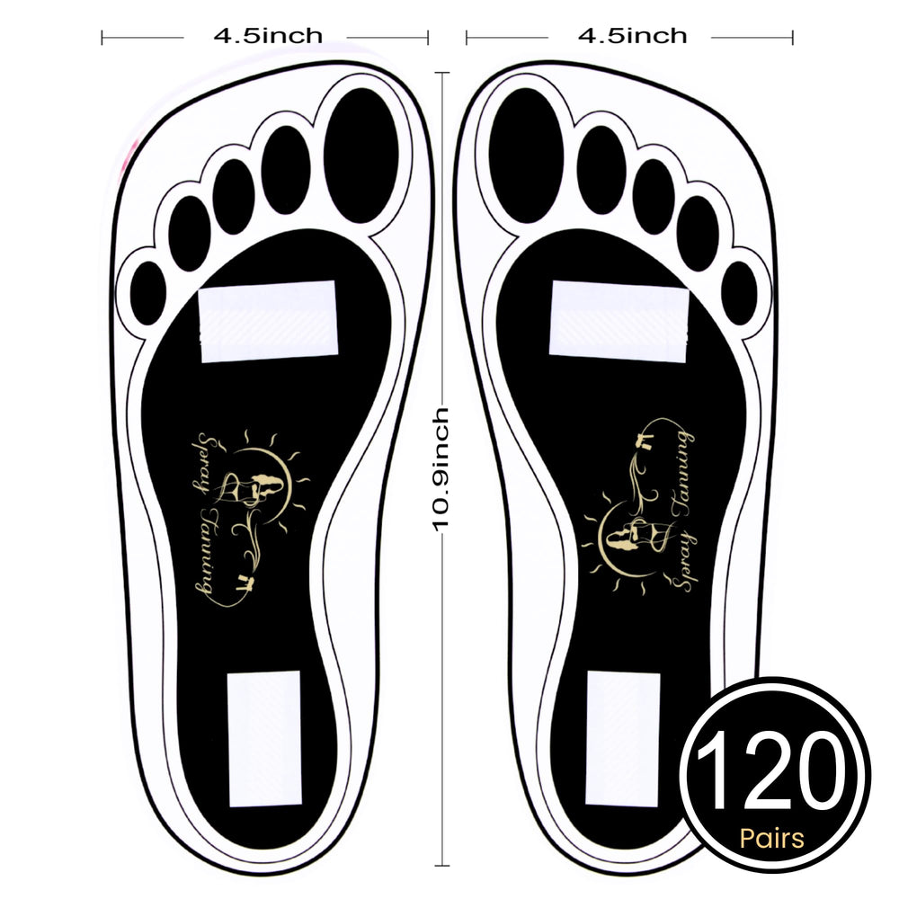 HeeStar protector de pies adhesivo, ideal para salones durante bronceado por pulverización.