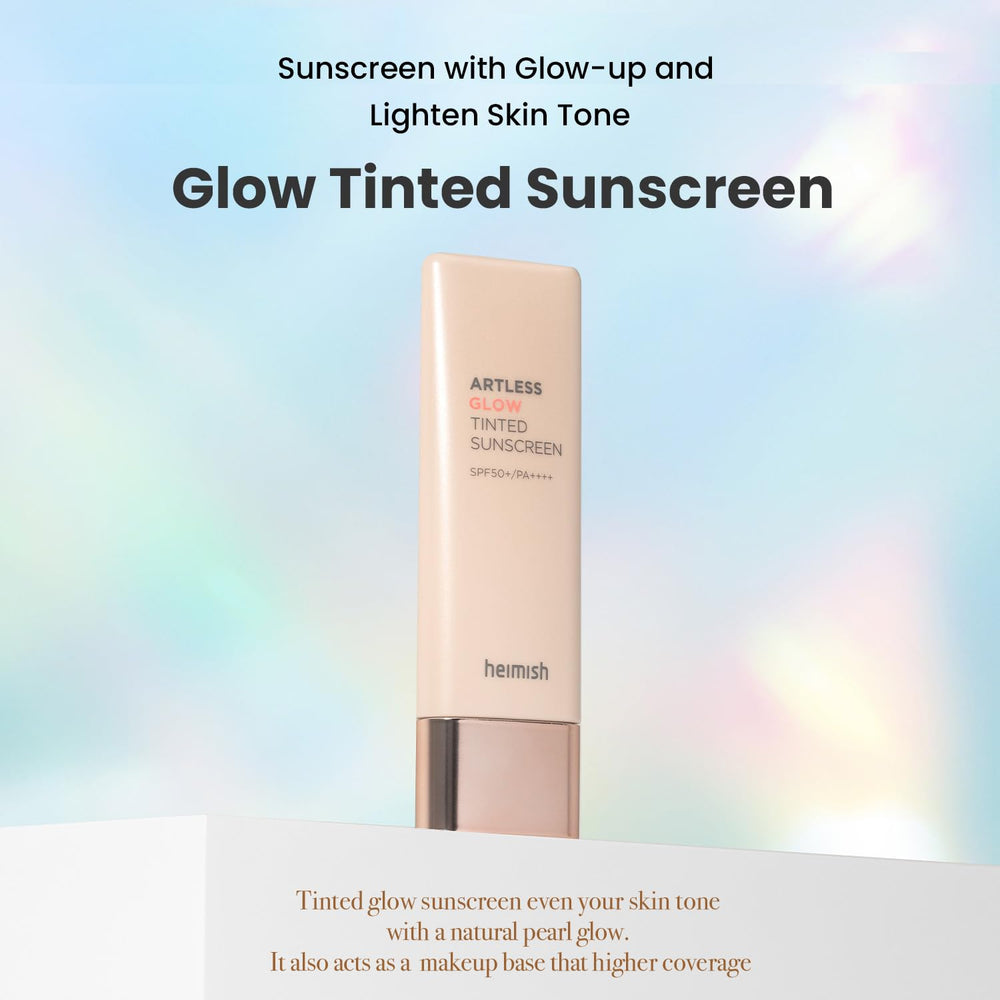 Textura suave tipo suero de HEIMISH Artless Glow para un acabado ligero.