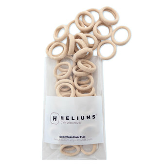 Heliums elástico mini sin daño en rubio claro para peinados delicados.