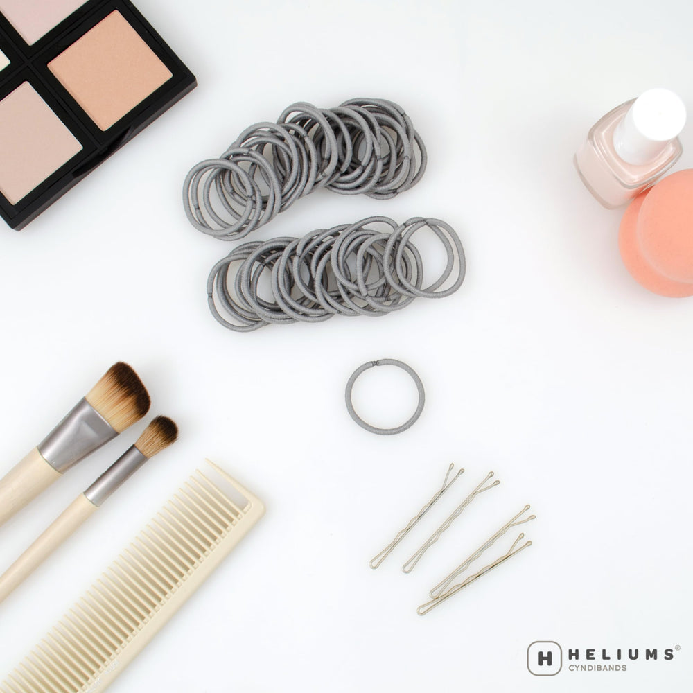 Gomas Heliums reutilizables en gris, 1 pulgada, uso diario sin daños