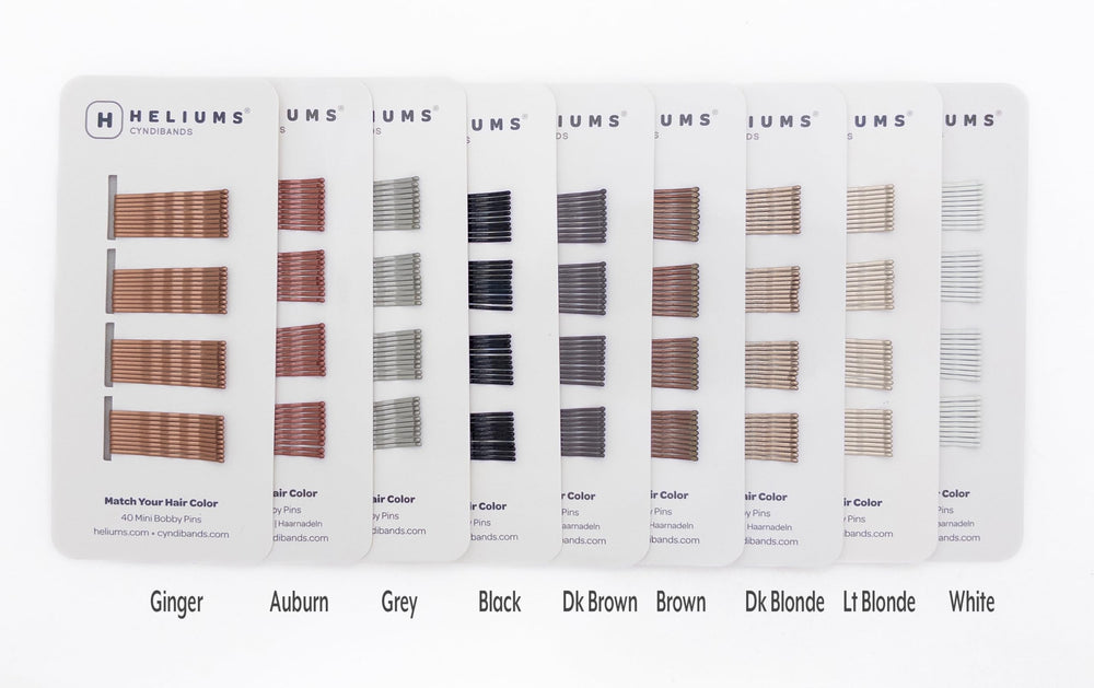 Heliums mini horquillas rubio oscuro con agarre firme para flequillos y peinados seguros