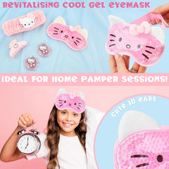 Hello Kitty almohadillas de gel brillantes para enfriar la mirada