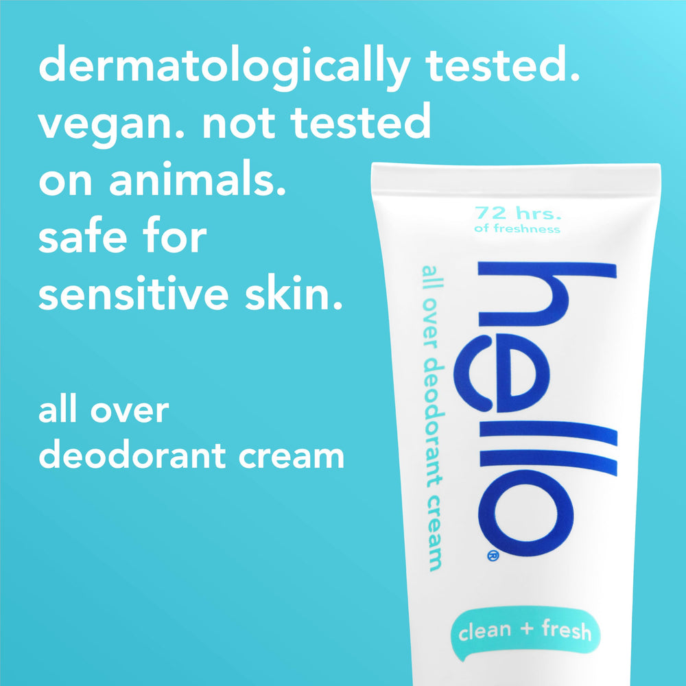 Hello crema desodorante sin aluminio para todo el cuerpo