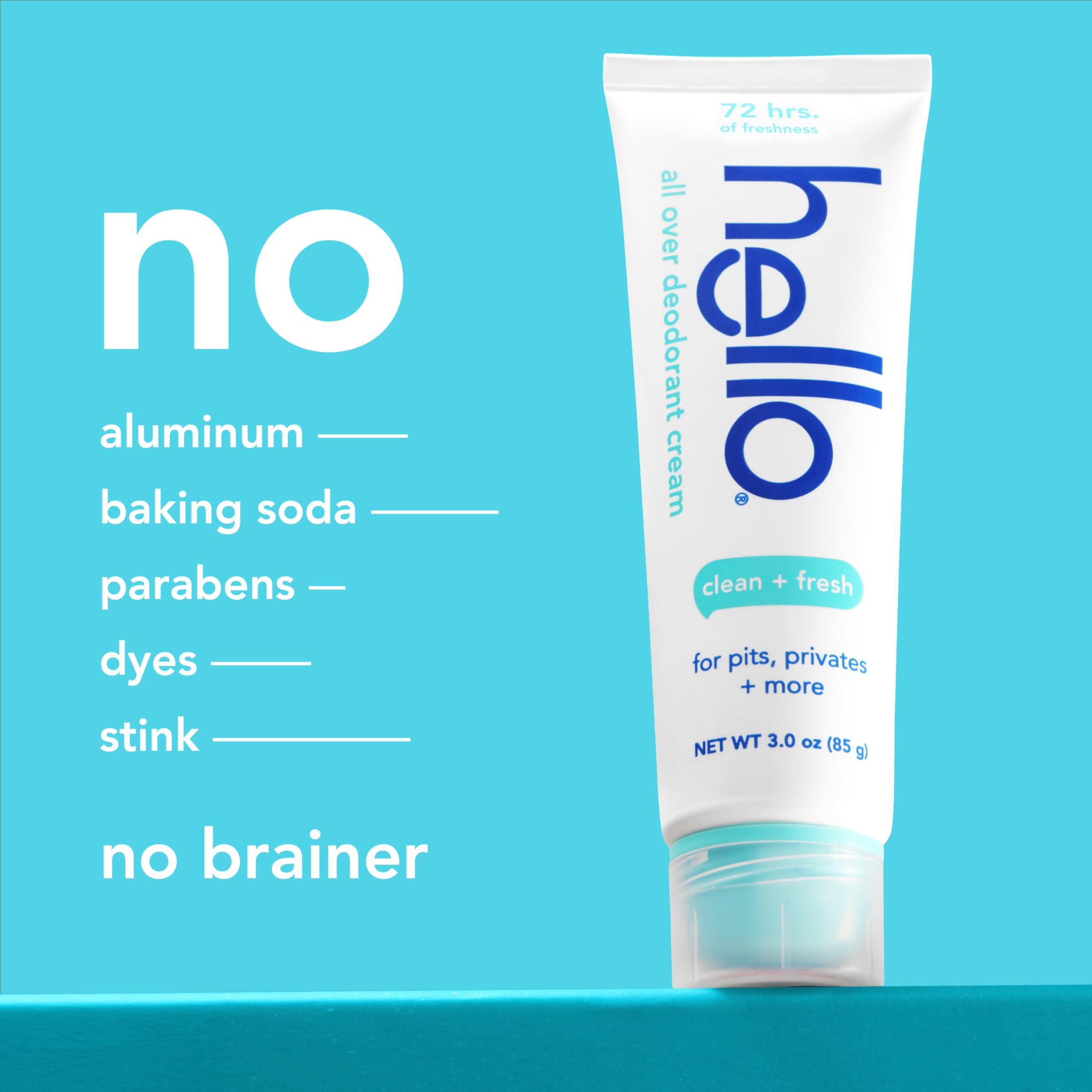 Hello crema desodorante sin bicarbonato adecuada para piel sensible